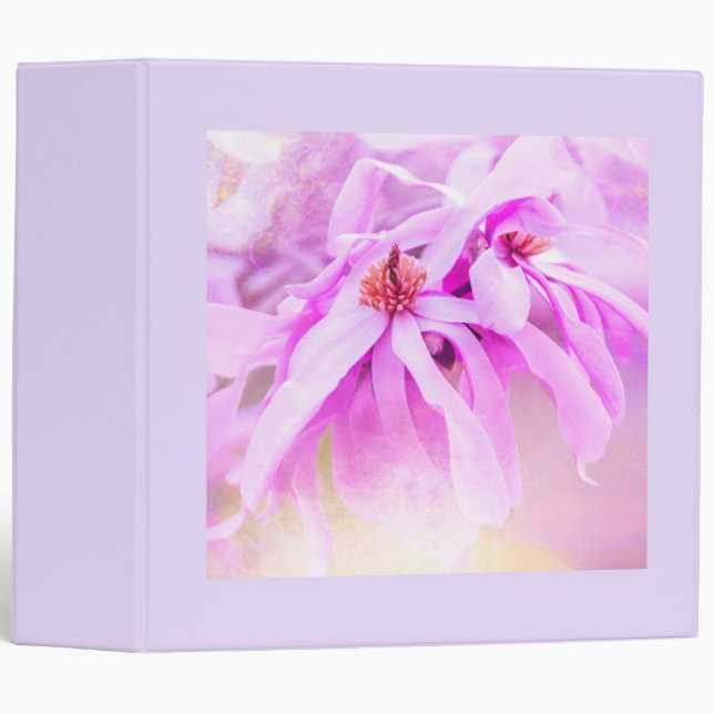 Classeur Jolie floraison rose (Devant/Côté)