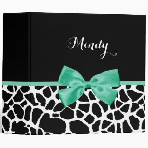 Classeur Jolie Giraffe Imprimante Monnaie verte Bow avec no