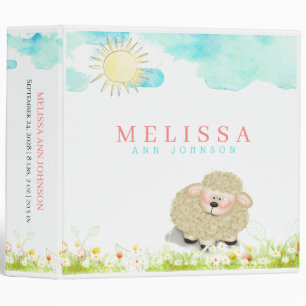 Classeur Jolie petite agneau fille ou garçon bébé Album pho