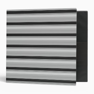 Classeur Jolies rayures noir gris