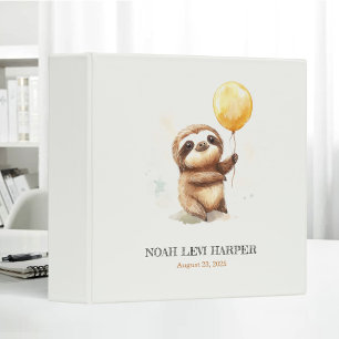 Classeur Jote Brown Sloth Hot Air Balloon Baby's First Book