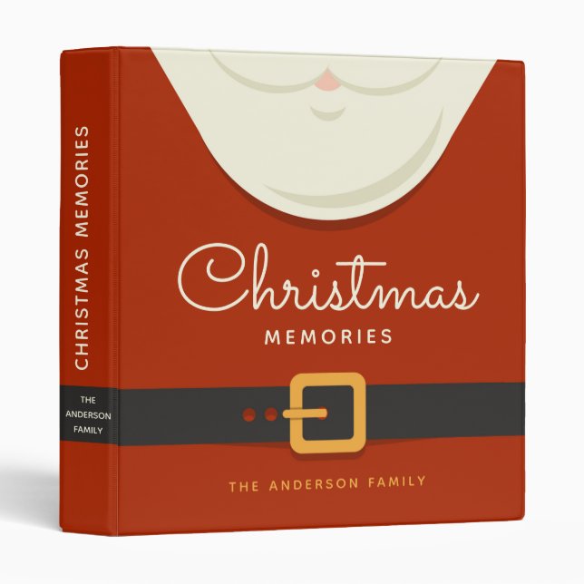 Classeur Jote Père Noël Noël Souvenirs Album (Devant/Côté)