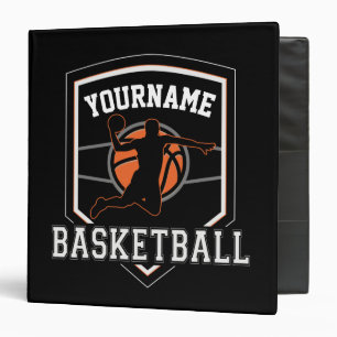 Classeur Joueur de basket-ball personnalisé NOM Équipe de b