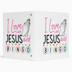 Classeur Joueur de Bingo Jésus Foi Chrétienne J'aime Jésus 