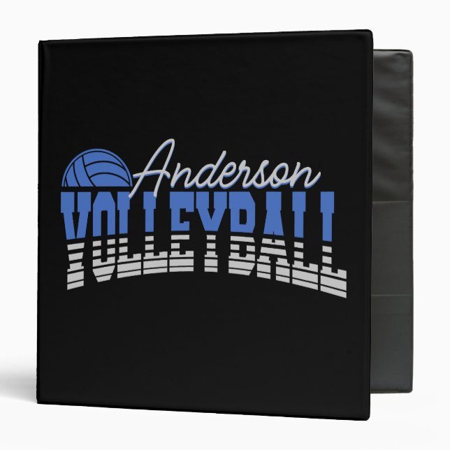 Classeur Joueur de volley-ball personnalisé AJOUTER UN NOM  (Devant/Intérieur)