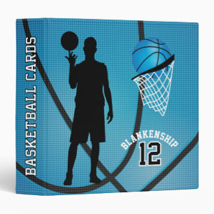 Classeur Joueurs de basket-ball   Bleu