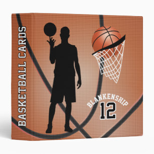 Classeur Joueurs de basket-ball   Nom et numéro do-it-yours