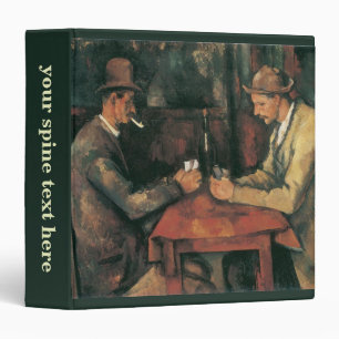Classeur Joueurs de cartes par Paul Cezanne, Art Vintage