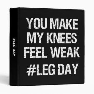 Classeur Jour de la Jambe - genoux faibles - Funny Novelty 