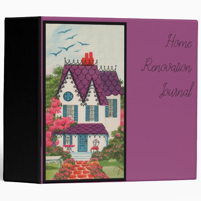 Classeur Journal à la maison de rénovation (Devant/Côté)