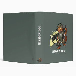 Classeur Journal de mission Orange Chat Marine Sci-fi Solda