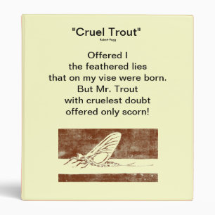 Classeur Journal de pêche "Marche Brown de truite brute nat