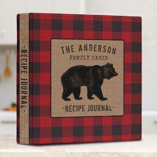 Classeur Journal de recette du Cabine de famille Bear Red B