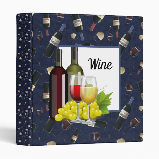 Classeur Journal de vin (Devant/Côté)
