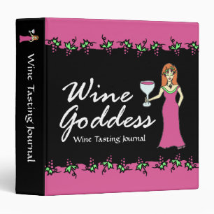 Classeur Journal d'échantillon de vin de vigne de déesse