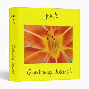 Classeur Journal personnalisé de jardin
