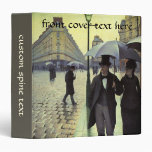 Classeur Journée de la Pluie de Paris par Gustave Caillebot
