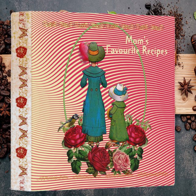 Classeur Joyeuse Fête des Mères Maman Recueil de Recettes P (Créateur téléchargé)