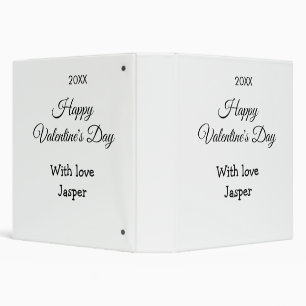 Classeur Joyeuse Saint-Valentin nom amour simple année styl