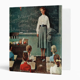 Classeur Joyeux anniversaire, Miss Jones par Norman Rockwel