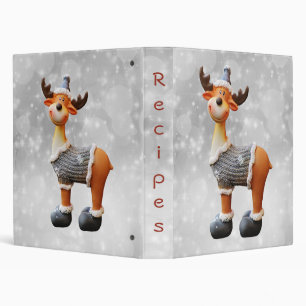 Classeur Joyeux Christmoose portant un chapeau