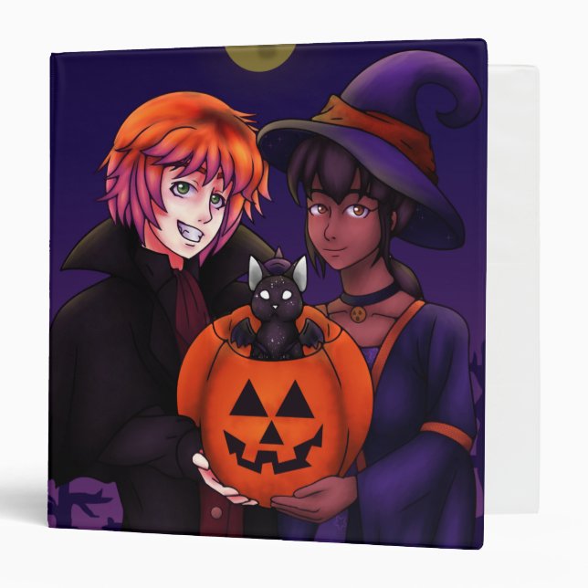 Classeur Joyeux costumes d'Halloween (Devant/Intérieur)