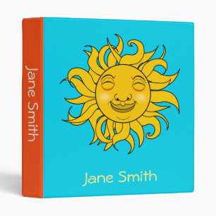 Classeur Joyeux dessin animé soleil visage enfants mignon d