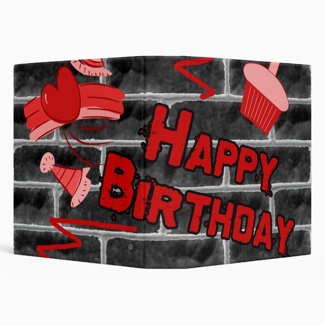 Classeur Joyeux ensemble de grunge d'anniversaire (Arrière-plan)