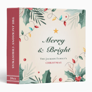 Classeur Joyeux et brillante famille Noël Album de mémoire 