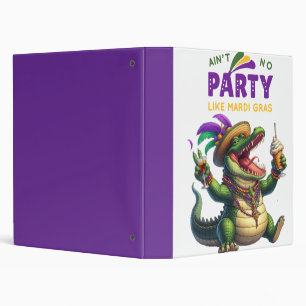 Classeur Joyeux Mardi Gras Alligator