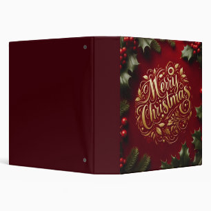 Classeur Joyeux Noël de verdure