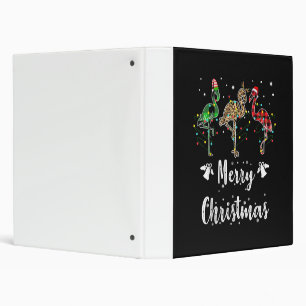 Classeur Joyeux Noël Leopard Rouge Vert Flamant rose Plaid