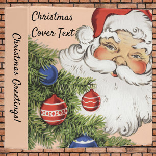 Classeur Joyeux Noël vintage ! Jolly Père Noël