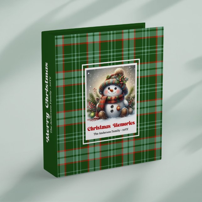 Classeur Joyful Christmas snowman tradition kids photo book (Joyful Christmas snowman tradition kids photo book 3 ring binder)