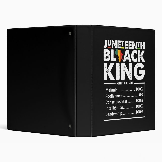 Classeur Junetten Black King Faits nutritionnels Melanin (Arrière-plan)