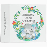 Jungle Elephant Baby shower bébé Album photo