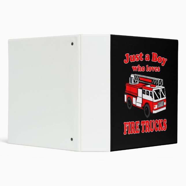 Classeur Juste Garçon qui aime Firetruck & Toddler Firefigh (Arrière-plan)