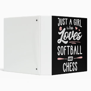 Classeur Juste Une Fille Qui Aime Le Softball Et Le Cadeau