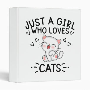 Classeur Juste une fille qui aime les chats