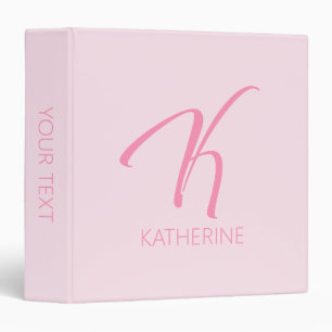 Classeur K Monogramme personnalisé