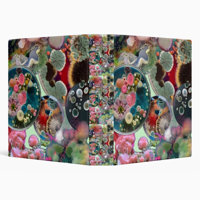 Classeur Kaleidoscope microbien : Une colonie en couleur (Arrière-plan)