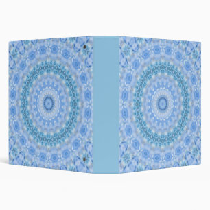 Classeur Kaleidoscopic summer circle mosaic print blue colo