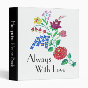 Classeur Kalocsa Flowers livre de cuisine