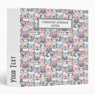 Classeur Kawaii Cute Cat Motif (3)