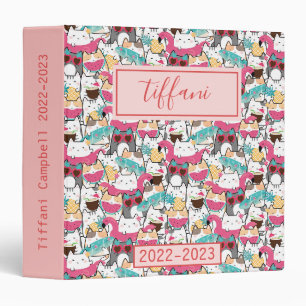 Classeur Kawaii Summer Cute Kitty Cats