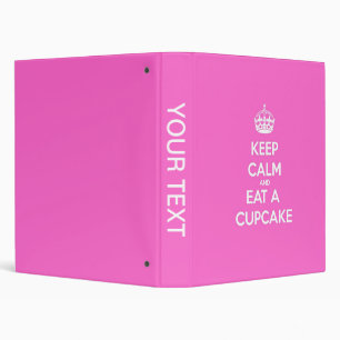 Classeur Keep Calm et Eat a Cupcake