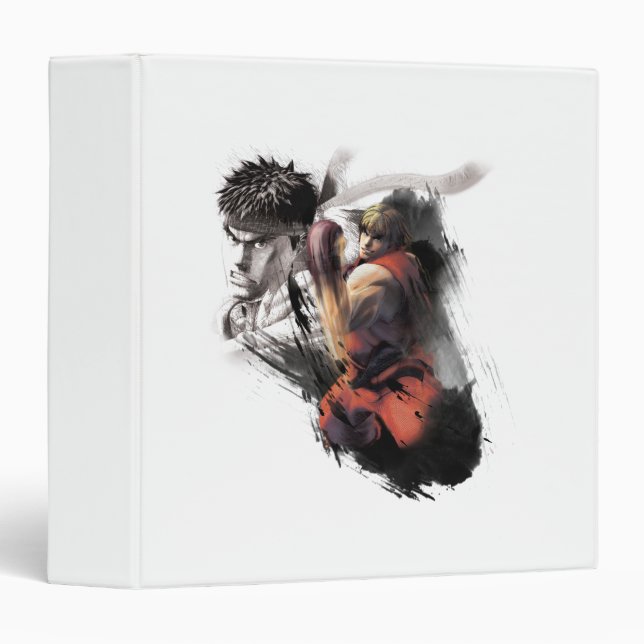 Classeur Ken contre Ryu (Devant/Côté)