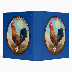 Classeur Key West - Coq Gitan Bonjour Ovale Vintage