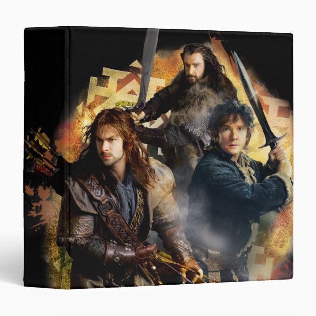 Classeur Kili, BILBO BAGGINS™, & THORIN OAKENSHIELD™ Art (Devant/Côté)