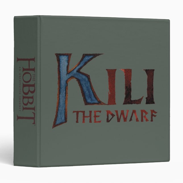 Classeur KILI THE DWARF™ Nom (Devant/Côté)